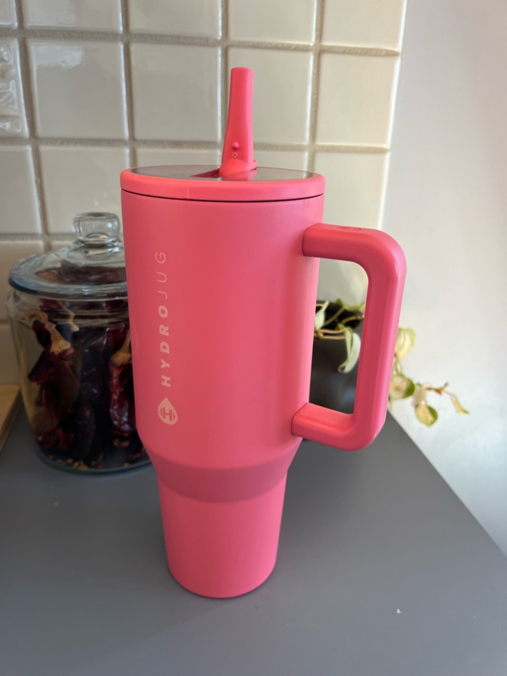 Hot pink 40 oz hydro jug